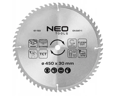 Neo Tools Tarcza Widia pjūklo diskas, 450 x 30 mm, 60 dantų