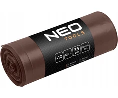 Worki Atliekų maišai 120 l, rudi, 35 mikronai, 10 vnt.