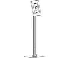 Laikiklis Neomounts FL15-650WH1 Planšetė floor stand 9.7-11" - lockable