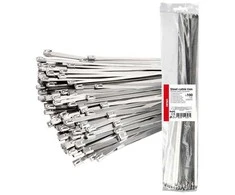 Nerūdijančio plieno metaliniai kabelių raiščiai 7,9x600 mm 100 vnt. amio-04327