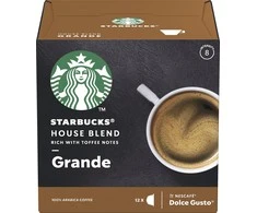 Nescafe Kavos kapsulės STARBUCKS DOLCE GUSTO HOUSE BLEND GRANDE, 12 kapsulių, 102 g