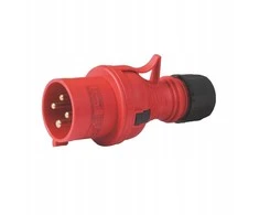 Nešiojama kištukas Elektromet 922086 3P+Z B tipo, susukamas, 32A, 400V, WPP 32/4