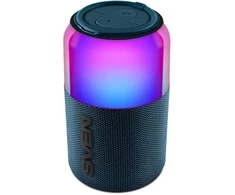 Nešiojamas garsiakalbis SVEN PS-130, mėlynas, išėjimo galia 10 W (RMS), TWS, Bluetooth, USB, ličio baterija