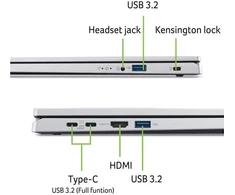 Nešiojamas kompiuteris Acer Extensa EX215-57-TCO 15,6"WUXGA/I5 120U/16GB/512GB PCIe SSD/ 2x2 AX+BT/2Y D2D/WIN Pro