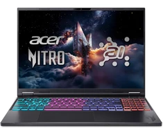 Nešiojamas kompiuteris Acer Nitro 16 AI AN16-61 Ryzen AI 7 350 / 16 GB / 1 TB / W11 / RTX 5070 Ti / 180 Hz (NH.QZTEP.001)