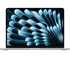 RAM Apple MacBook Air Apple M M5 Nešiojamas kompiuteris 34,5 cm (13.6") 16 GB 512 GB SSD Wi-Fi 7 (802.11be) macOS Tahoe Mėlyna