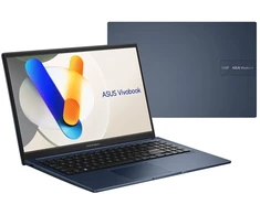 ASUS Vivobook 15 X1504VA-BQ4291 Core i5-120U 15.6" FHD IPS-level display 60Hz 250 nits AG 16GB DDR5 512GB SSD Intel Graphics WLAN + Bluetooth 720p webcam 42Wh battery No OS Quiet Mėlyna