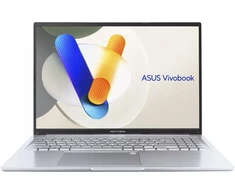 Nešiojamas kompiuteris ASUS Vivobook 16 X1605VA-MB2825W Core 9 270H 16.0" WUXGA 60Hz 300 nits AG 24GB DDR5 512GB SSD Intel Graphics 720p internetinė kamera 42 WHrs Windows 11 Šaunus Sidabrinis