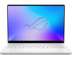 ASUS ROG Zephyrus G14 GU405AR-SY003W Intel Core Ultra 9 386H Nešiojamas kompiuteris 35.6 cm (14") 3K 32 GB LPDDR5x-SDRAM 1 TB SSD NVIDIA® GeForce RTX™ 5070 Ti Nešiojamas kompiuteris GPU Wi-Fi 7 (802.11be) Windows 11 Home Baltas