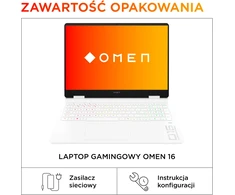 Nešiojamas kompiuteris HP Omen 16 - Ultra 7 255H | 16" 2K | 24GB | 1TB | noOS | RTX5070 | Baltas