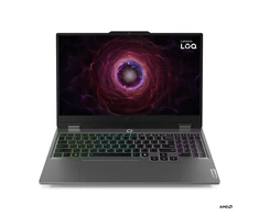 Nešiojamas Kompiuteris Lenovo LOQ 15ARP9 (83JC0068PB) | AMD Ryzen™ 5 7235HS | 16 GB DDR5 | 512 GB SSD | 15.6" FHD | NVIDIA GeForce RTX 3050 | Wi-Fi 6 (802.11ax) | Pilkas