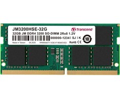 RAM TRANSCEND 32GB JM DDR4 3200Mhz SO-DIMM 2Rx8 2Gx8 CL22 1.2V