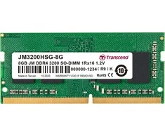 RAM TRANSCEND 8GB JM DDR4 3200 SO-DIMM 1Rx16 1Gx16 CL22 1,2V
