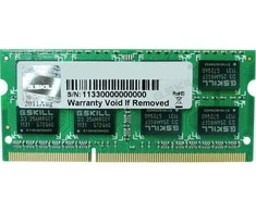 RAM Kompiuterio atmintinė G.Skill SODIMM, DDR3L, 4 GB, 1600 MHz, CL11 (F3-1600C11S- 4GSL)