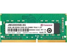 RAM TRANSCEND 16GB JM DDR4 3200MHz SO-DIMM 2Rx8 1Gx8 CL22 1.2V