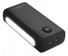 Nešiojamoji baterija GoGen PB300003B 30000 mAh, juoda