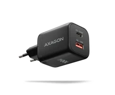 AXAGON ACU-PQ100, GaN tinklo įkroviklis 100 W, USB-A + USB-C, PD3.0/PPS/QC4+/SFC2.0/Apple, juodas