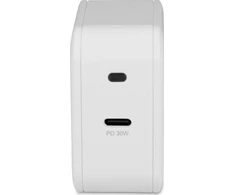 Nešiojamojo kompiuterio maitinimo adapteris LMP USB-C maitinimo adapteris 30 W, PD (maks. 30 W), maitinimo laidas 1,5 m, baltas
