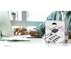 Nešiojamojo kompiuterio maitinimo adapteris Nedis 100 W, 5 A, (NBAU100110BK)