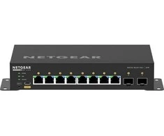 Šakotuvas Komutatorius - NETGEAR 8x1G PoE+ 220W 2xSFP+ Juodas