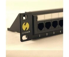 NETRACK 104-05 patch panel 19inch 24-jungtys kat. 5e UTP su lentyna