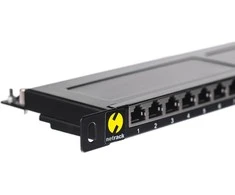 Šakotuvas NETRACK 104-13 patch panel 19inch 24-jungtys kat. 6 FTP 0 5U su lentyna