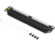 NETRACK 104-14 patch panel 10colių 12-jungtys kat. 5e UTP