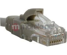 NETRACK BZPAT25U5E pataisomasis kabelis RJ45 beknis Cat 5e UTP 25m pilkas