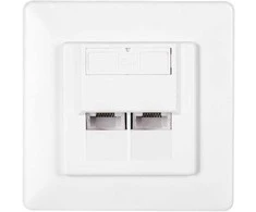 NETRACK 106-24 „Netrack“ pilnas įleidžiamas išleidimo anga 2xRJ45 8p8c UTP Cat6