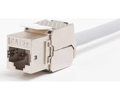 NETRACK 105-31 Netrack Keystone Jack RJ45 kat. 5e FTP modulis, be įrankių
