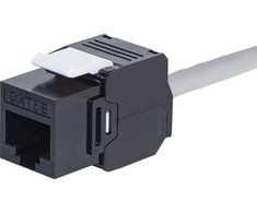NETRACK 105-33 Netrack Keystone modulis Jack RJ45 kat. 5e UTP, be įrankių