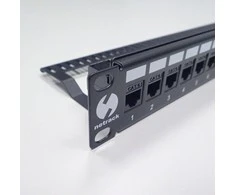 NETRACK 104-20 patch panel Keystone 19 colių 24 jungtys UTP su lentyna