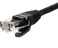 NETRACK BZPAT2UK pataisomasis kabelis RJ45 beknis Cat 5e UTP 2m juodas