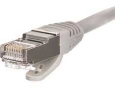 NETRACK BZPAT56F pataisomasis kabelis RJ45 beknis Cat 6 FTP 5m pilkas