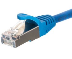 NETRACK BZPAT5FB Netrack patch kabelis RJ45, be kliūčių, Cat 5e FTP, 5m mėlynas