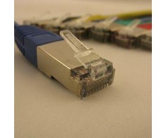 NETRACK BZPAT3FB pataisomasis kabelis RJ45 beknis Cat 5e FTP 3m mėlynas
