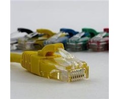 NETRACK BZPAT0P56Y pataisomasis kabelis RJ45 be kliūčių Cat 6 UTP 0,5 m geltonas