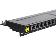 NETRACK 104-12 patch panel 19inch 24-jungtys kat. 5e FTP 0 5U su lentyna