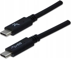 Neutralle USB kabelis (3.2 gen 1), USB C (M) - USB C (M), 2m, 5 Gb/s, 5V/3A, juoda, EOL