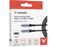 USB kabelis Neutralle USB-C - USB-C 1,2 m juodas (31849)