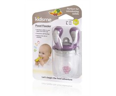 New! Special offer! Kidsme Food Feeder baby feeding device for solid foods (large) Plum from 6 months 160337PL