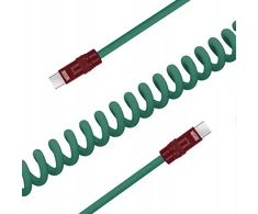 Kabelis - Newell USB-C į USB-C 100W 1.5m Silikoninė Žalia-Bordo