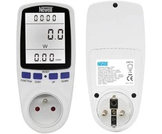 Lubinis šviestuvas Energijos Monitorius - Newell Wattmeter Galia Srovė Įtampa LCD Apšviestas