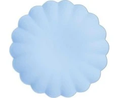 Newell Rubbermaid Mėlynos plastikinės lėkštės 22 x 22cm 4vnt