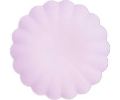 Newell Rubbermaid Violetinės plastikinės lėkštės 22x22cm 4vnt