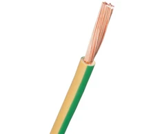 Nexans RK 1X10 installation wire H07V2-K PVT90 yellow/žalias 100 m spool (11183741-022-02)
