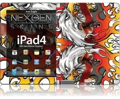 Other Brand Kito prekės ženklo Nexgen Skins su 3D efektu, skirtas iPad 2/3/4 (Iron Eagle 3D)