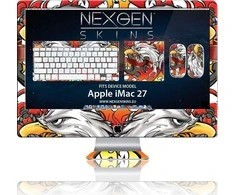 Monitorius Other Brand Kitas prekės ženklas „Nexgen Skins“ su 3D efektu, skirtas „iMac 27“ („Iron Eagle 3D“)