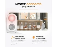 Auklė Chillax CB260 Elektrinė auklė DECT 120 kan. Balta (ATL1428605)