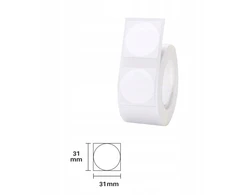 Niimbot T31*31 Round -210White terminės etiketės baltas